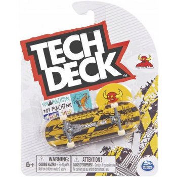 Techdeck Fingerboard TOY MACHINE MYLES W žlutá