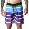 Koupací šortky, boardshorts Pitcha Striper boardshort blue/purple