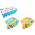 Teddies piánko slon se zvířátky plast – Zboží Dáma