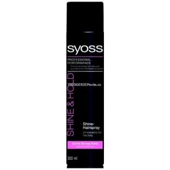 Syoss Shine Hairspray 24h lak pro extra silnou fixaci vlasů s leskem 300 ml