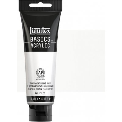 Basics Akrylová barva 118 ml 430 transparent mixing white – Zboží Dáma