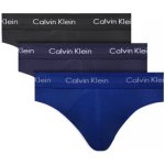 Calvin Klein slipy Cotton Hip Brief Black Blue 3Pack – Hledejceny.cz