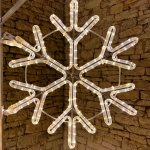 DECOLED Easy Fix 2D LED světelná vločka III, Ø 100 cm, teple bílá, sada na veřejné osvětlení, hliník – Hledejceny.cz