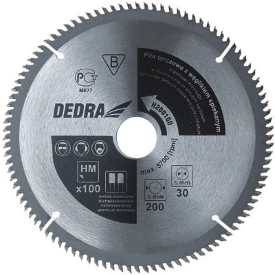 DEDRA Kotoučová pila na dřevo 100z průměr 450x30 mm H450100