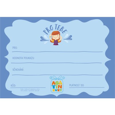 Agátin dárkový voucher: 500 Kč – Hledejceny.cz
