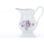 Český porcelán Dubí Mlékovka 0,25 l, fialky – Zboží Mobilmania