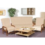 Bellatex Souprava KIRA PLUS 3+1+1 Béžová 150x200 2ks 65x150 cm – Zboží Dáma