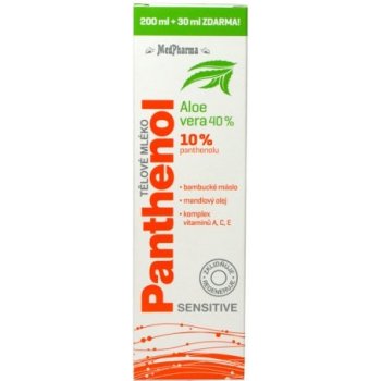 MedPharma Panthenol 10% Sensitive tělové mléko 230 ml