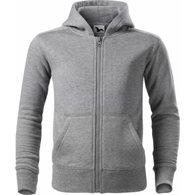Malfini mikina Trendy Zipper tmavě šedý melír – Sleviste.cz