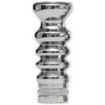 Microcig Drip tip náustek Ocel vroubkovaný Chrom – Zboží Mobilmania