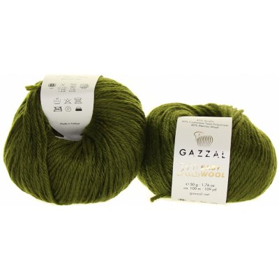 Gazzal Baby Wool XL 840 tmavá khaki – Zboží Mobilmania