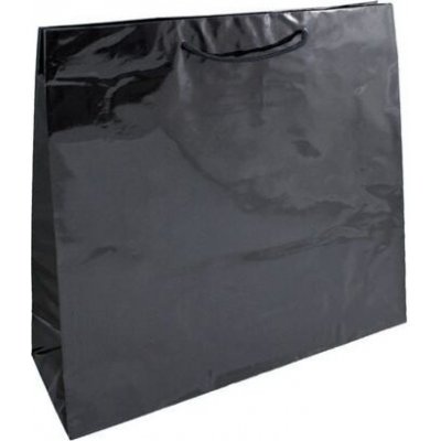 Papírová taška černá Milano 550x150x480 mm LESKLÁ laminace – Zbozi.Blesk.cz