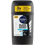 Nivea Men Black & White Invisible Fresh deostick 50 ml – Zboží Mobilmania