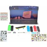 Mikrotrading Sada slož a ozdob si skateboard 9,5 cm 4 ks s doplňky v krabičce – Hledejceny.cz