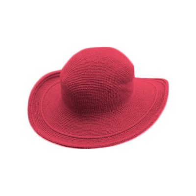 Foxgloves bavlněný háčkovaný klobouk červený