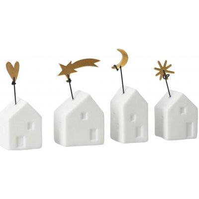 räder Porcelánová vánoční dekorace Houses Srdce bílá barva porcelán – Hledejceny.cz
