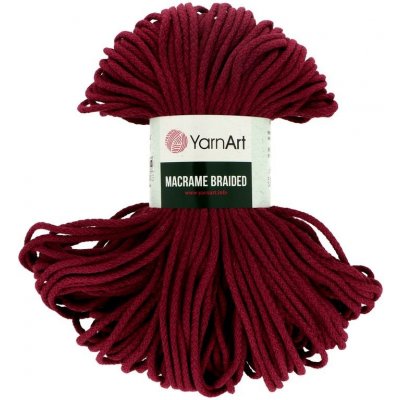 YarnArt Macrame Braided 781 vínová 5 mm – Zboží Dáma