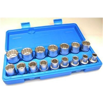 Triumf 100-00208 - Sada hlavic nástrčných (GOLA) 1/2", 12ti hran, v plastovém kufru, 16-dílná – Hledejceny.cz