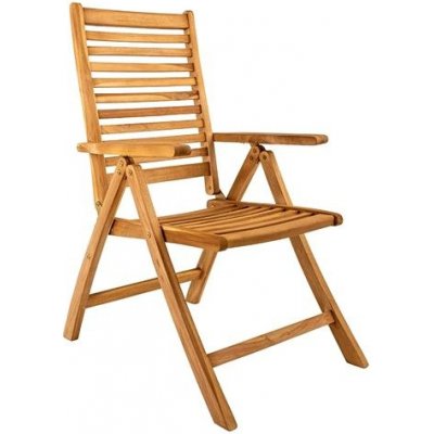 DOPPLER Křeslo zahradní polohovací TAMAN NORFOLK teak – Hledejceny.cz