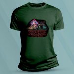 Sandratex Bavlněné dětské tričko Stranger Things Svět naruby Lahvově zelená – Zboží Dáma