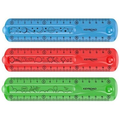 Keyroad 337388 pravítko ohebné Flexi 15 cm / mix barev – Zboží Živě