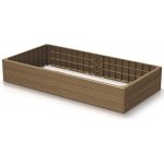 Vyvýšený záhon Prosperplast BASE WOODY hnědý 149,2 cm – Zboží Dáma