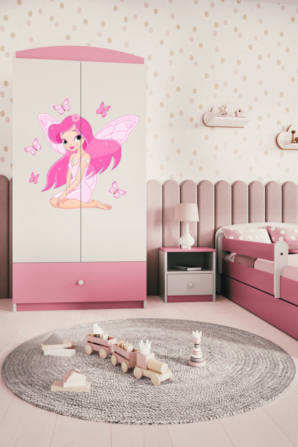 Kocot kids Babydreams 90 cm víla s motýlky růžová