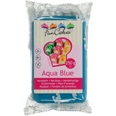FunCakes Marcipán Aqua Blue modrý 250 g – Sleviste.cz
