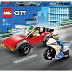 LEGO® City 60392 Honička auta s policejní motorkou – Zboží Mobilmania