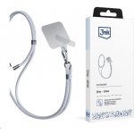 3mk EasyClip univerzální šňůrka pro telefony se zadním krytem šedá – Zboží Mobilmania