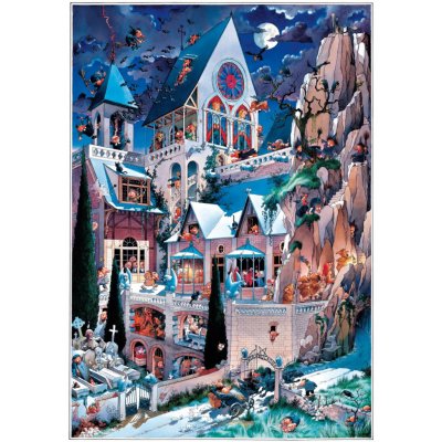 Heye Loup Strašidelný hrad Triangular 2000 dílků – Zboží Mobilmania