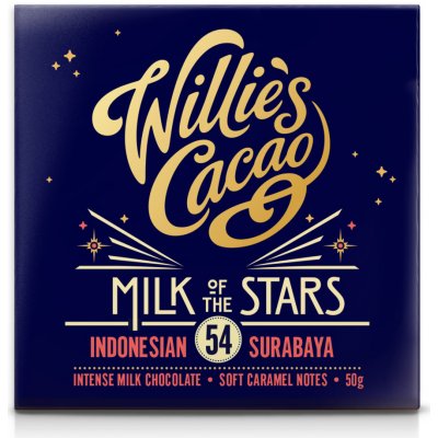 Willie's Cacao MILK OF THE STARS Indonesian Surubaya 54%, 50 g – Zboží Dáma