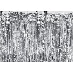 PartyDeco Párty závěs, stříbrný, 100×200 cm – Sleviste.cz
