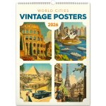 nástěnný Vintage plakáty světová města 33 x 46 cm 2026 – Zbozi.Blesk.cz