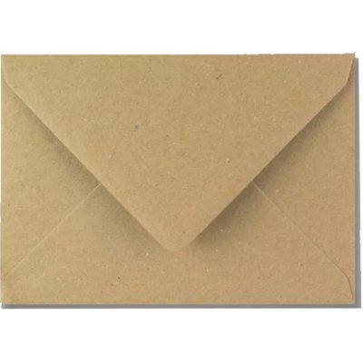 Barevné obálky na svatební oznámení Barva: Kraft (přírodní hnědá) – Zboží Mobilmania