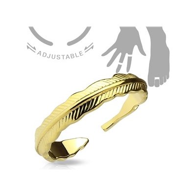 Šperky4U Zlacený prsten na nohu PNB1015 – Zboží Mobilmania