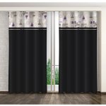 Černý závěs s levandulovým potiskem Šírka 160 cm | Dĺžka 250 cm čierna – Zboží Dáma Černý závěs s levandulovým potiskem Šírka 160 cm | Dĺžka 250 cm čierna – Zboží Dáma