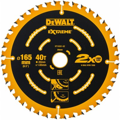 DeWALT DT10301 Pilový kotouč 165x20mm 40 zubů – Zboží Mobilmania