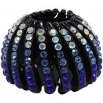 Spona na cop s kamínky Barva: modrá – Zboží Dáma