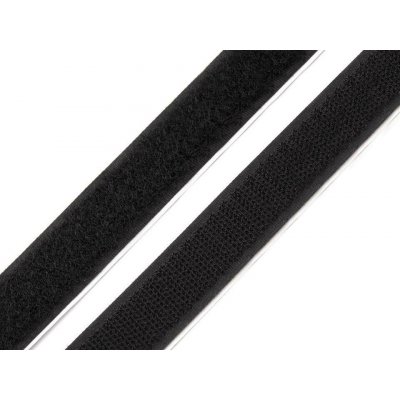 Prima-obchod Suchý zip háček + plyš samolepicí šíře 16mm bílý a černý, barva Černá – Hledejceny.cz