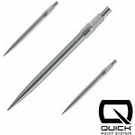 Harrows Kovové hroty - Quick Points - Silver - 30 mm – Zboží Mobilmania