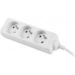 Natex Lanberg prodlužovací 3 zásuvky 1.5m bílé PS0-03E-0150-W – Zboží Živě
