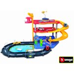 Bburago Street Fire Street Parking Playset garáž s dvoma autami – Sleviste.cz