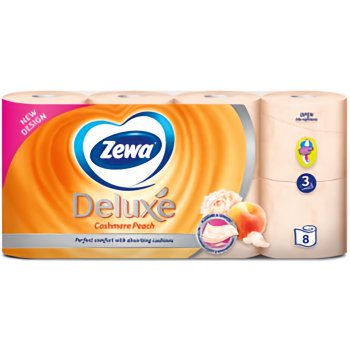 Zewa Deluxe Cashmere Peach 3-vrstvý 8 ks