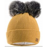 Fashionweek dámská zimní čepice se dvěma bambulkami WOOL2 Hořčičný – Hledejceny.cz