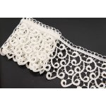 Vzdušná krajka - smetanová - šířka 7,2 cm – Zboží Dáma