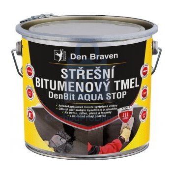 Den Braven DenBit AQUA STOP střešní bitumenový tmel 3 kg černý