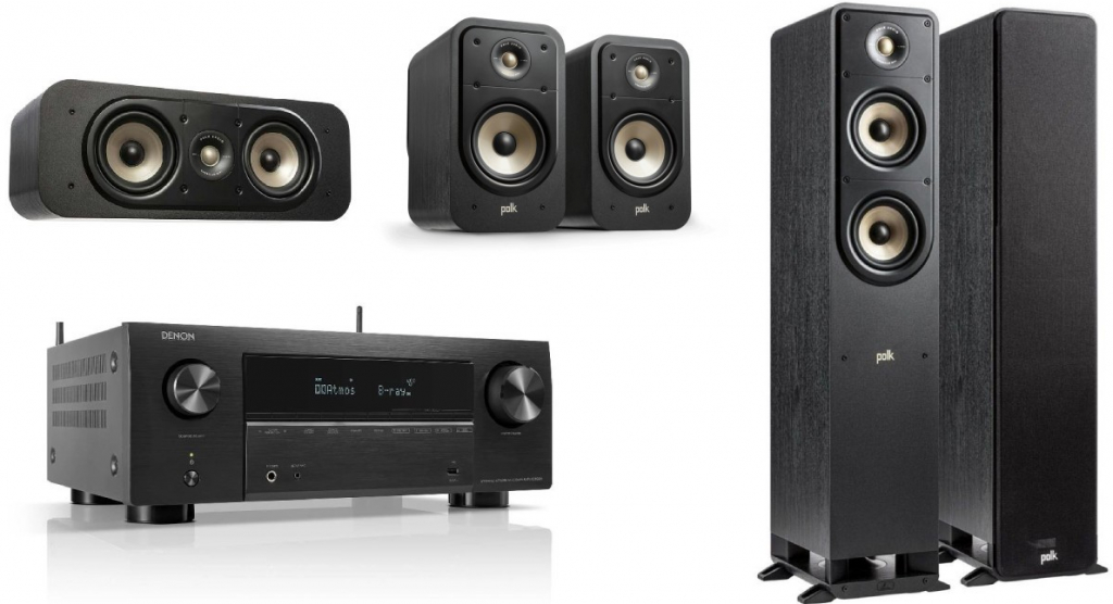 Denon AVR-X2800H DAB + Polk Signature ES50 + Polk Signature ES20 + Polk Signature ES30C