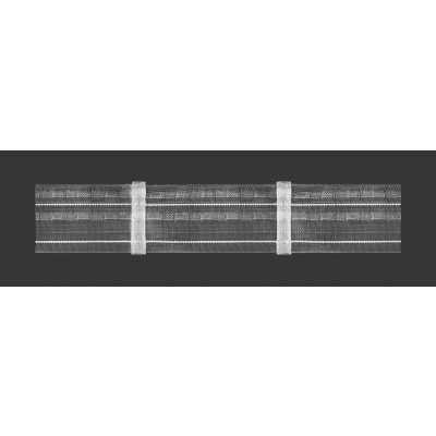 Kovovégarnýže.cz řasící stuha jednoskladová, 5 cm, 1:1,5 Délka řasící stuhy: 15,00m – Zboží Mobilmania