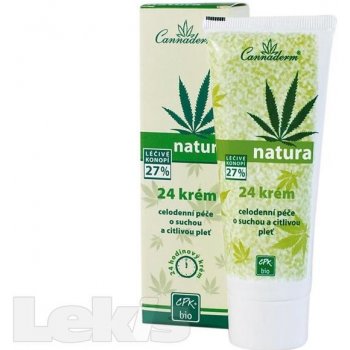 Cannaderm Natura 24 krém na suchou a citlivou pleť 75 g